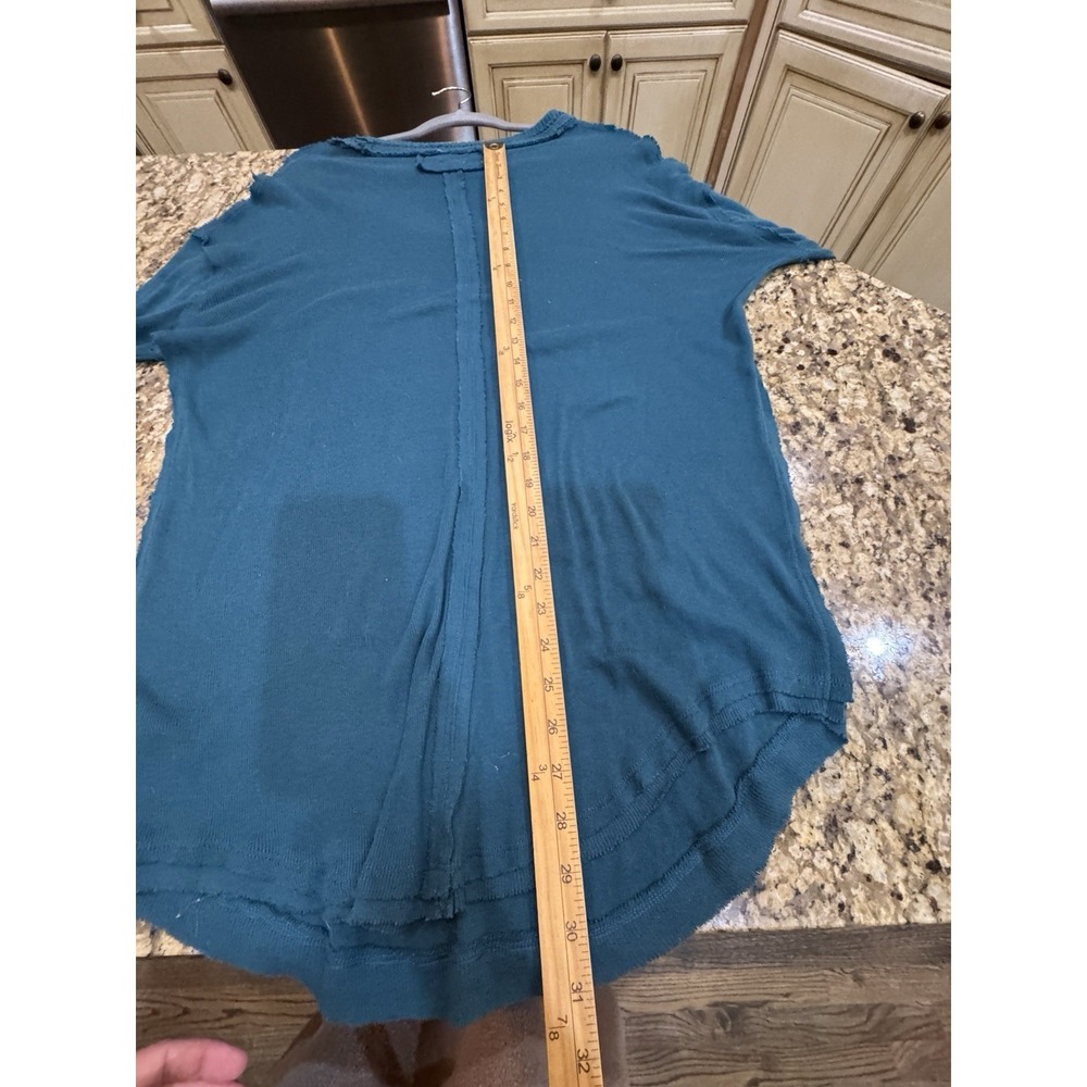 We The Free Care FP Colby Long Sleeve Tee Women Lagoon Scoop Neck Size Large - Picture 14 of 16